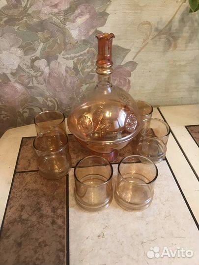 Графин и 6 стаканов