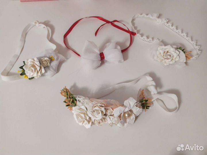 Повязки на голову для девочки (0-1,5г)