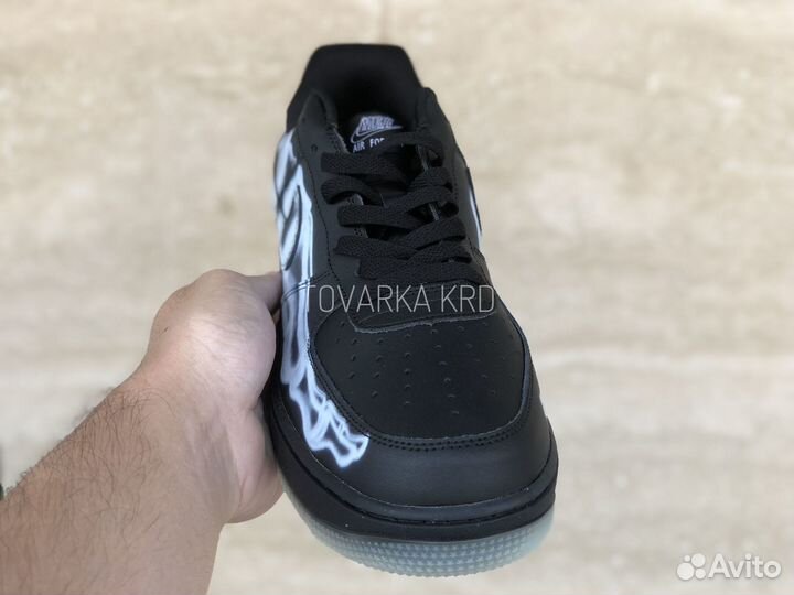 Кроссовки Nike Air Force 1 Black Skeleton