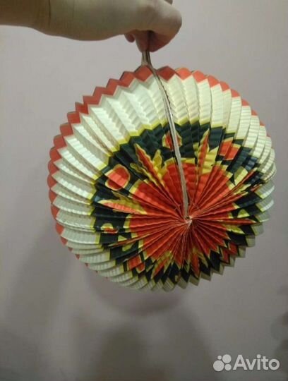 Елочное украшение СССР. Шар раскладушка