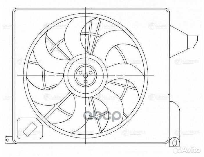 Вентилятор радиатора KIA Sorento (09) 2.4i (с