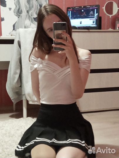 Топ белый нарядный
