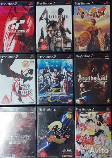 Игры playstation 1 и 2 ntsc-j Япония