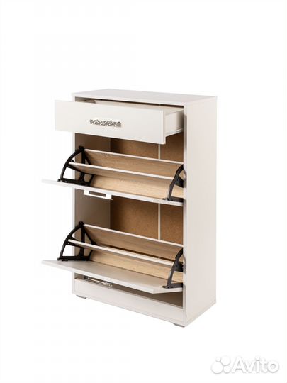 Обувница 2 для прихожей с ящиками высокая