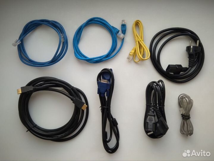 Шнуры (кабели): hdmi, VGA, LAN, сетевые и телефонн