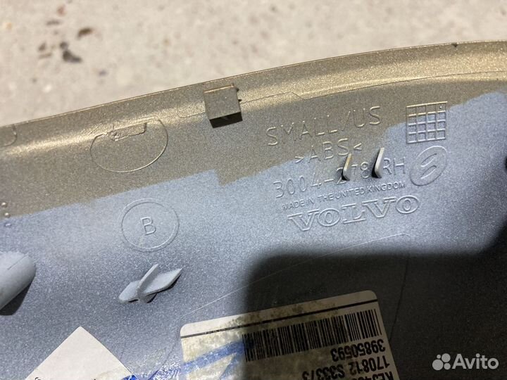 Крышка зеркала volvo s60 39850593 правая