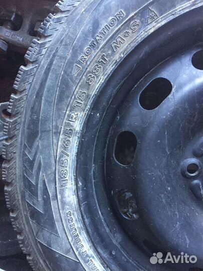 Колеса шипованные в сборе r15
