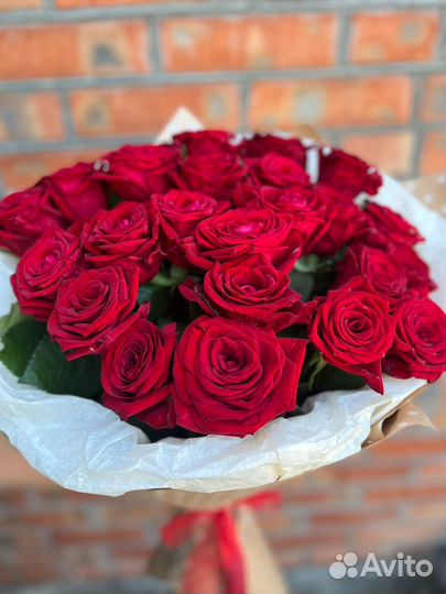 Роза букет 25 51 101 доставка цветы