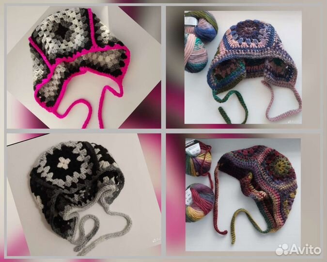 Чепчик кроше(бабушкин квадрат)