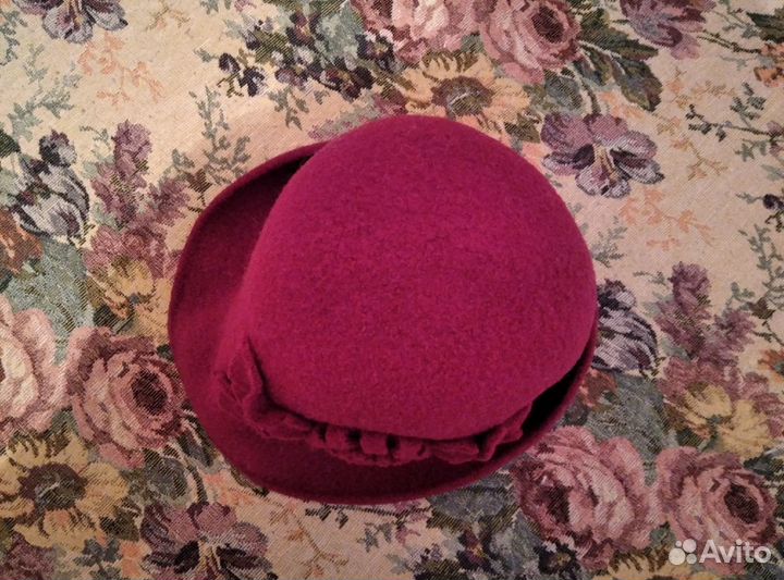 Шапка валяная шерсть новая р.58