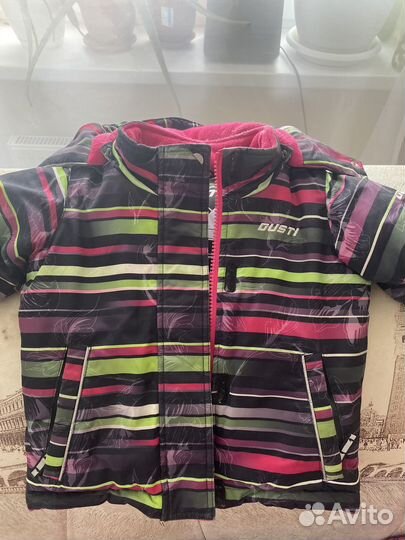 Зимний костюм для девочки 92