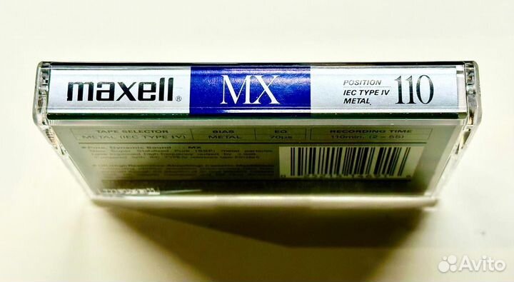 Аудиокассета Maxell MX 110 чистая