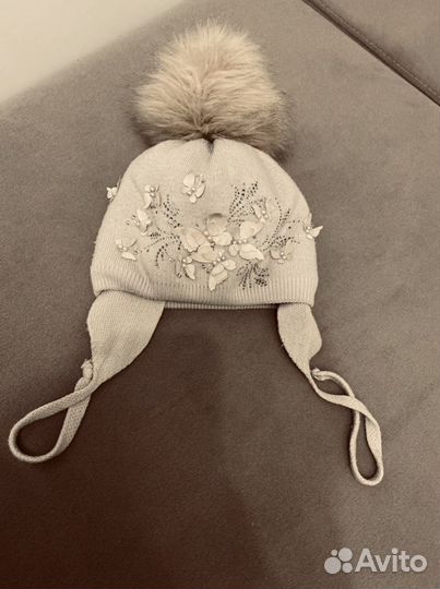 Шапка зимняя для девочки 50 52