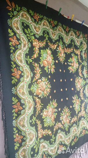 Павлопосадский платок старинный