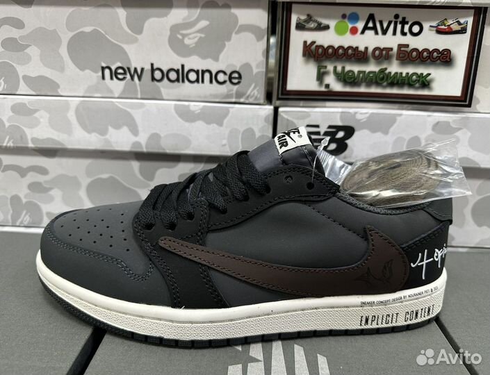 Кроссовки Nike air Jordan 1 x Travis Scott. 40-45