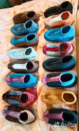 Следки (чуники) вязаные, ручной работы