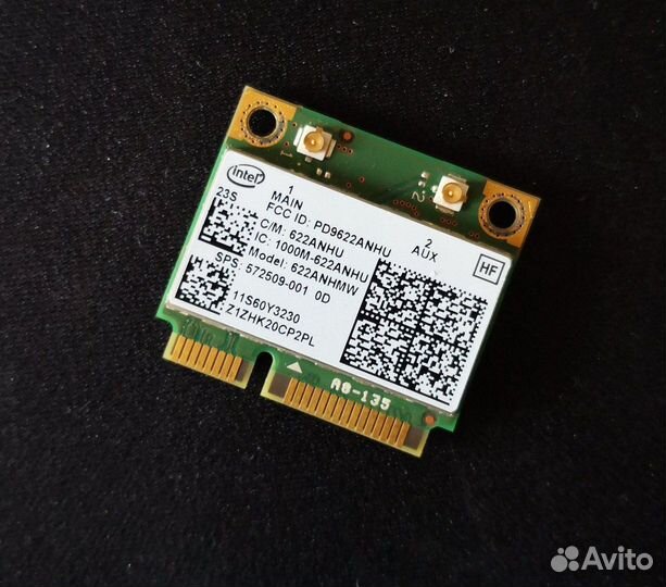 Модули Wi-Fi Intel Dual Band Wireless для ноутбука