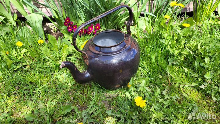 Чайник-кашпо для цветов