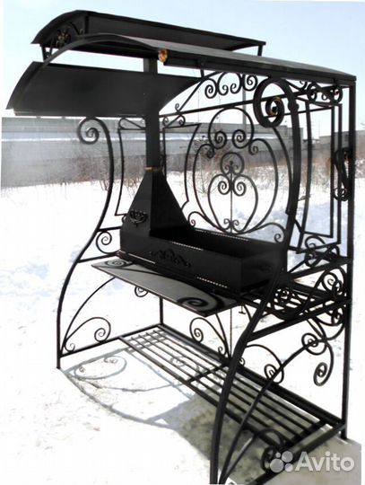 Мангал С печкой под казан