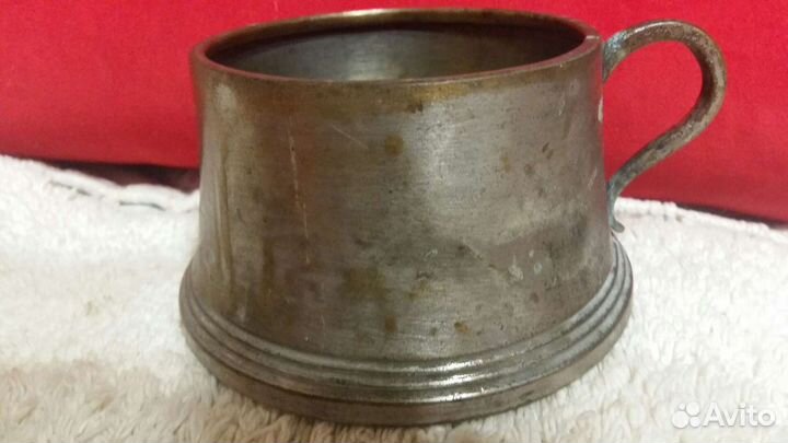 Старинная латуная кружка