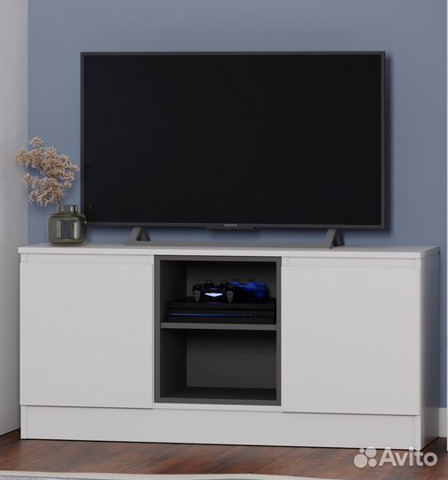 Тумба под тв белая новая в наличии мгт-1