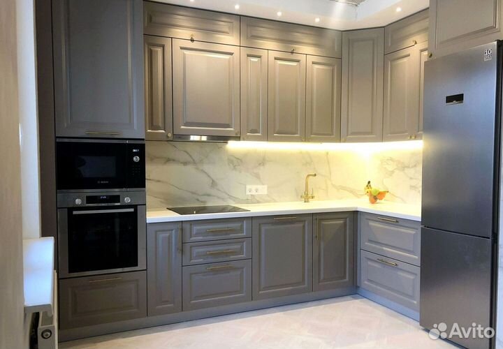 Современная кухня на заказ мдф фасады