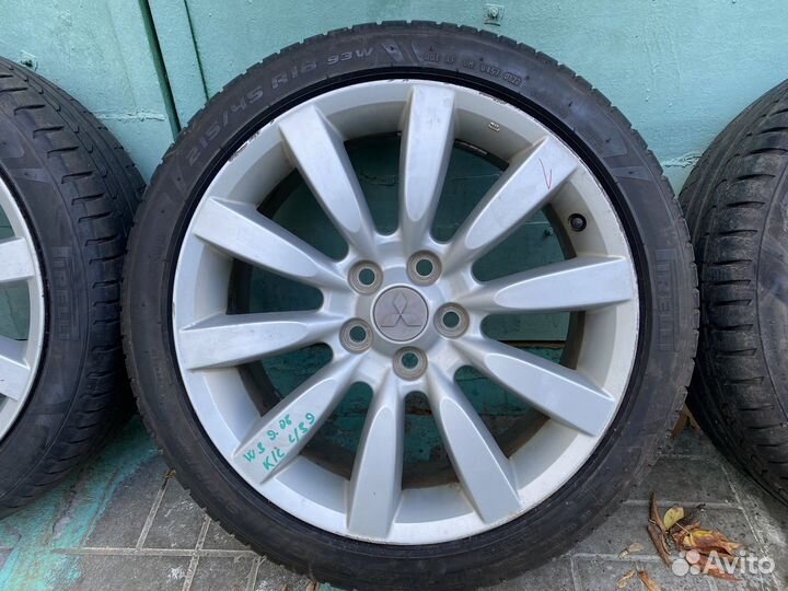 Колеса RalliArt 22 год Pirelli lancer 10 Mitsu