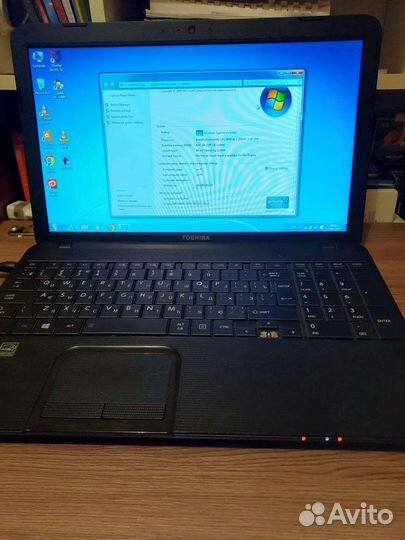 Ноутбук toshiba satellite c850