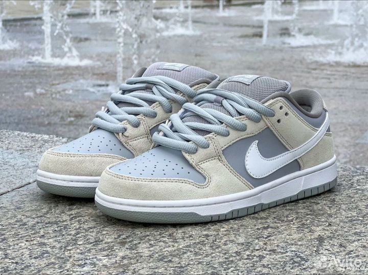 Nike Sb Dunk Low Summit white wolf grey женские