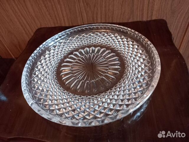 Блюдо винтажное хрустальные СССР