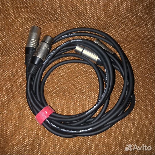 2 xlr провода 2метра