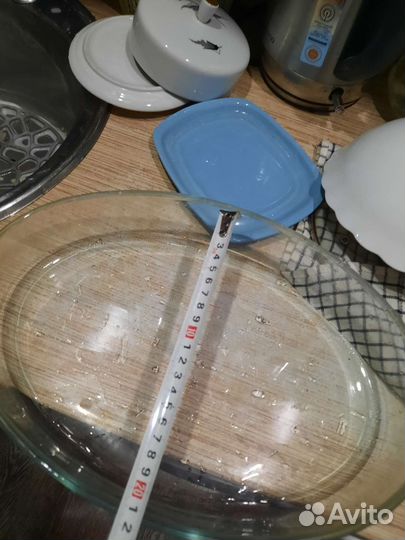 Форма для запекания стекло жаропрочное овальная