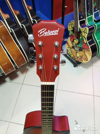 Акустическая гитара с чехлом belucci bc-c38