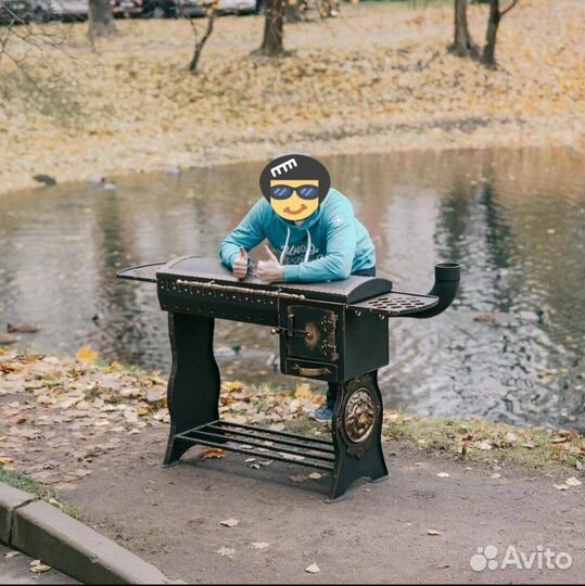 Мангал черный