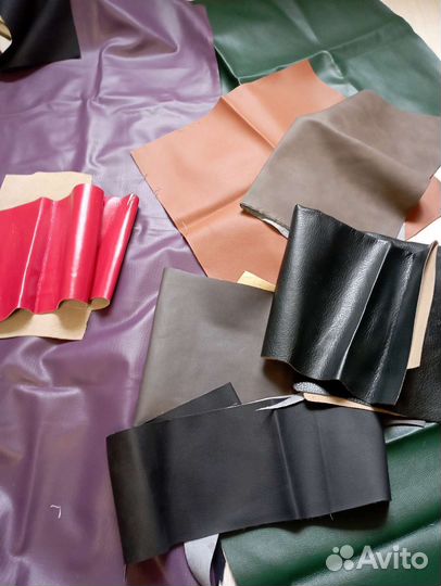 Кусочки кожзам для поделок