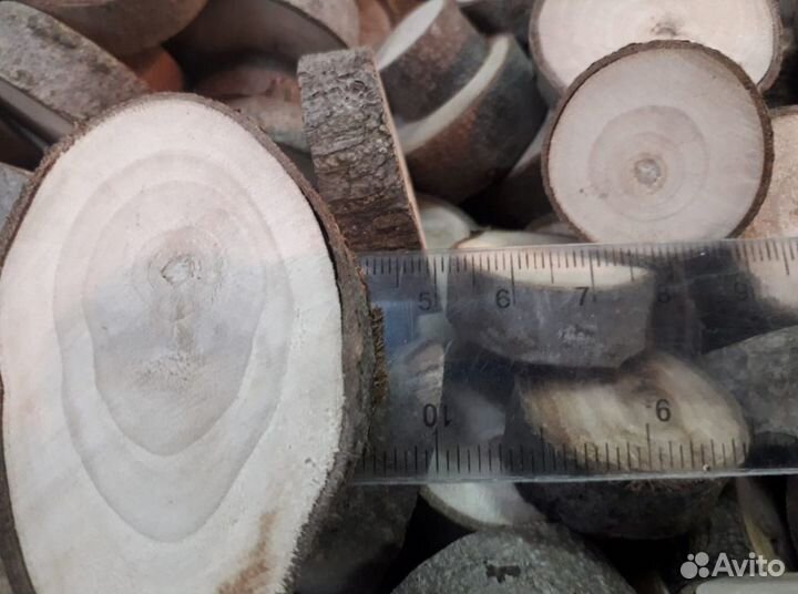 Слэб (спил) Грецкого дерева для поделок, 1-3,3-5см