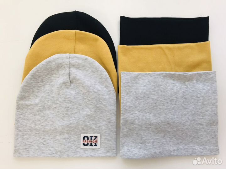 Комплект для мальчика (шапка м снуд)