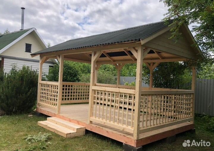 Деревянные беседки