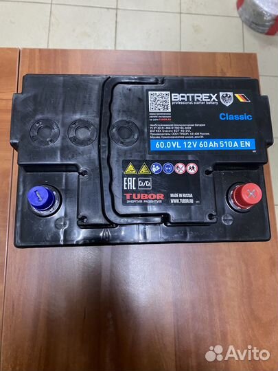 Аккумулятор Batrex Classic 60Ah,510 A,242х175х190