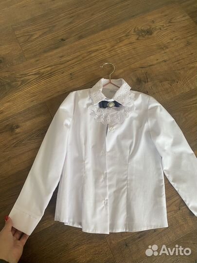 Рубашка для девочки школьная 122