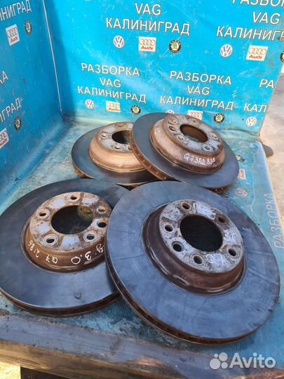 Тормозные диски. Ауди Q7 4L. 3.0 tdi