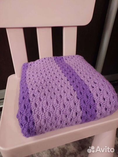 Плед детский вязаный ручная работа