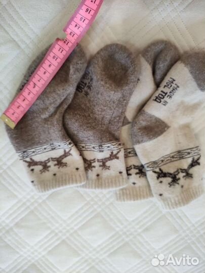 Теплые носки из шерсти яка 2 пары