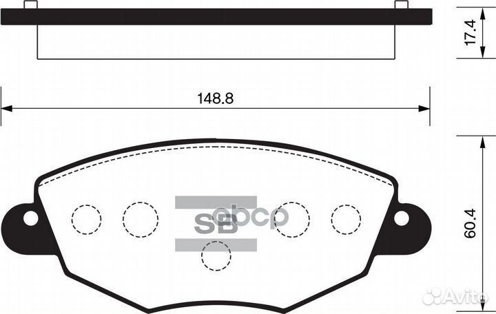 Колодки тормозные HI-Q SP2030 пер. SP2030 Sangs