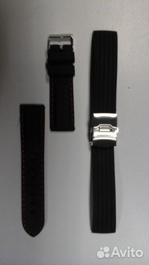 Кожаный и силиконовый ремень для часов