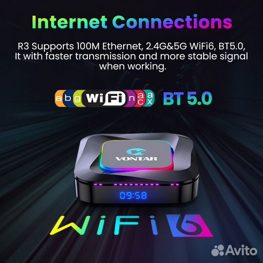 Настроенная приставка Vontar R3 4/64 Android iptv