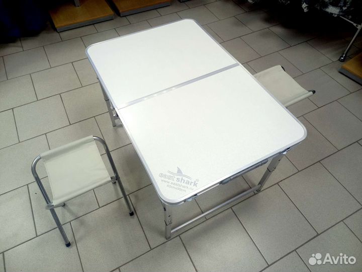 Стол алюминиевый + 2 стула