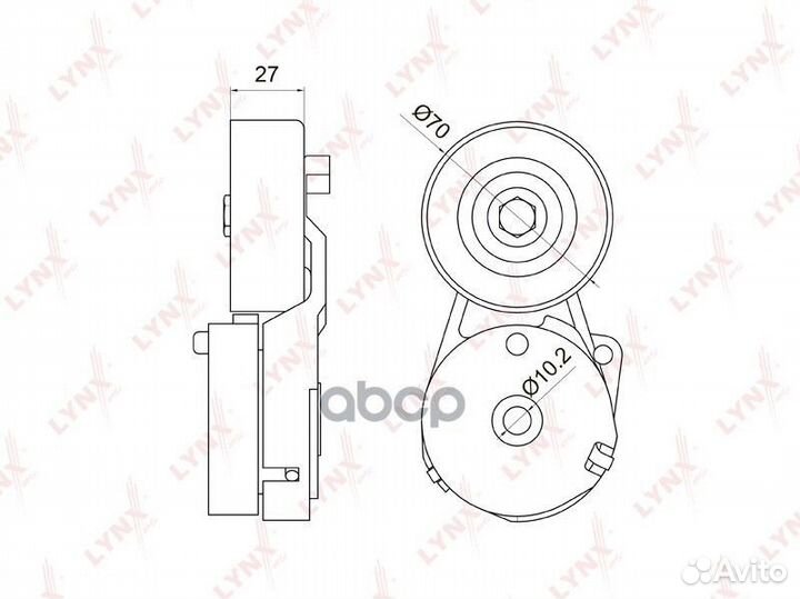PT-3029 ролик с механизмом натяжения Nissan X