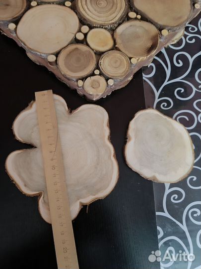 Набор спилов можжевельника для декора и творчества