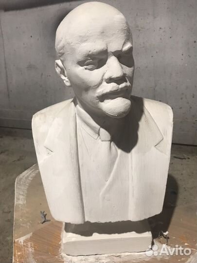 Бюст Ленин, 40 см., П.Яцына, 1958 г